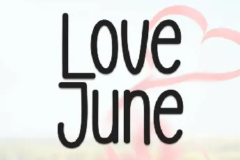 Love June Display font