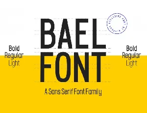 Bael Family font