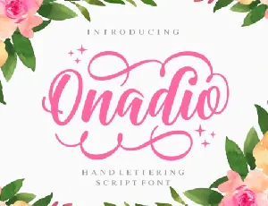 Onadio Script Free font