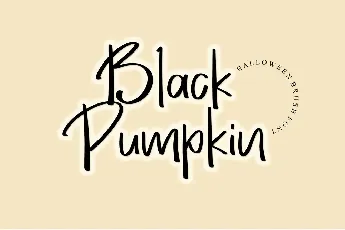 Black Pumpkin font