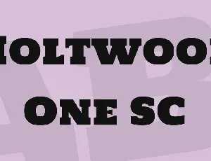 Holtwood One SC font