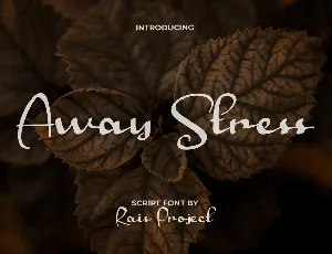 Away Stress font