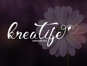 Kreatife Script font