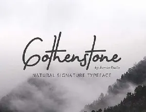 Gothenstone font