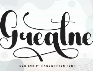 Greatne Script font