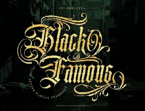 Black Famous font