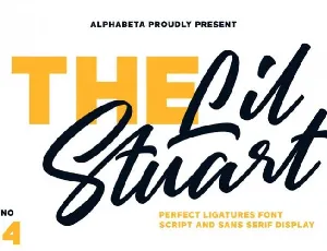 Lil Stuart Ligature font