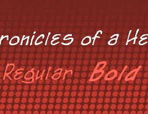 Chronicles of a Hero font