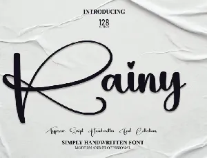 Rainy font