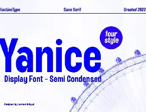 Yanice Sans Serif font