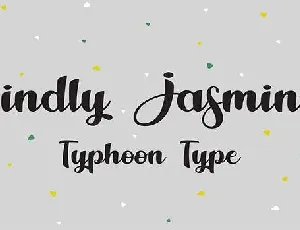 Kindly Jasmine font