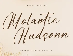 Molantic Hudsonn font