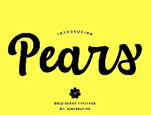 Pears font