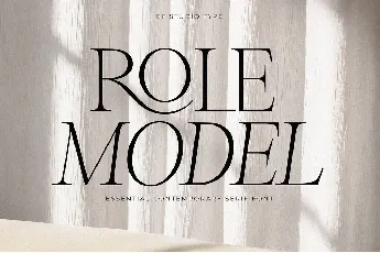 Role Model font