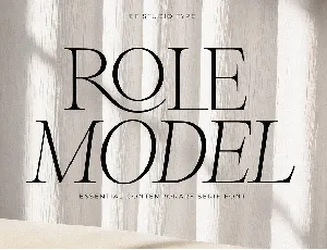 Role Model font