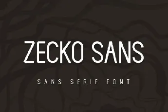 Zecko Sans Serif font