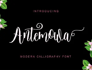 Antemowa font