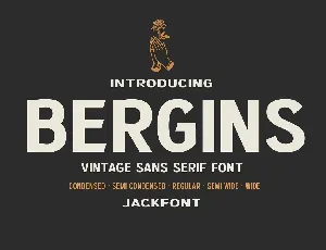 JF Bergins font