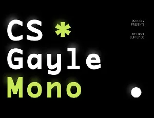 CS Gayle Mono font