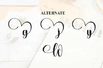 Deary Wedding Calligraphy font