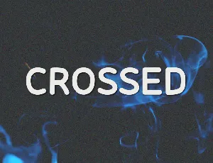 Crossed font