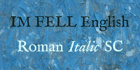 IM FELL English font