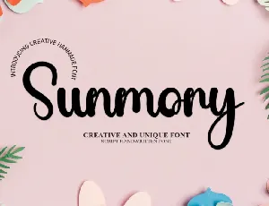 Sunmory Script font