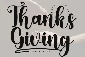 Thanks Giving Typeface font