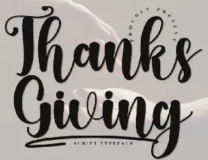 Thanks Giving Typeface font