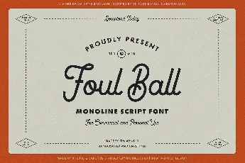 Foul Ball font