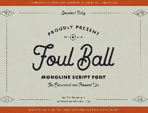 Foul Ball font