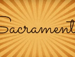 Sacramento font