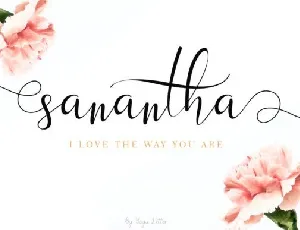 Sanantha Calligraphy font