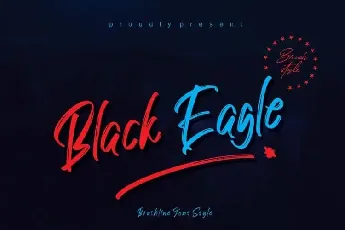 Black Eagle Brush font