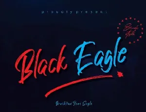 Black Eagle Brush font