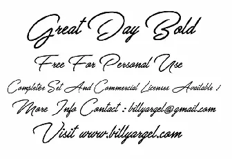 Great Day Bold font