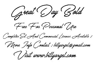 Great Day Bold font