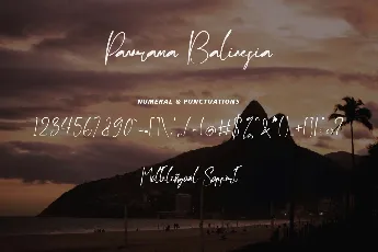 Panorama Balinesia font