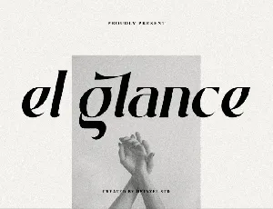 El Glance font