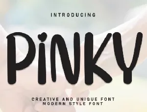 Pinky Display font