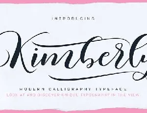 Kimberly font