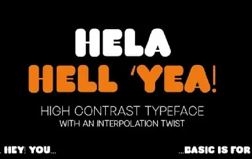 Hela Dysplay Family Free font