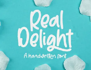 Real Delight font