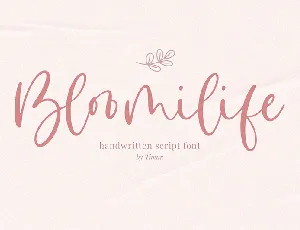 Bloomilife font