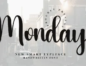 Monday Script font