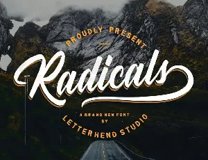 Radicals font