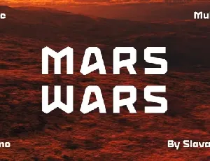 Mars Wars font