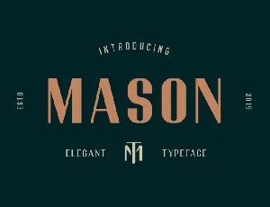 Mason Sans Serif font