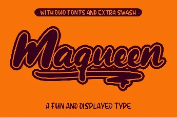 Maqueen Display font