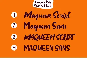 Maqueen Display font